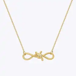 ENFASHION Collar Plant Thorns Pendant Necklace For Women's Stainless steel 18K Plated Gold Fashion Simple Dating Jewelry P243471