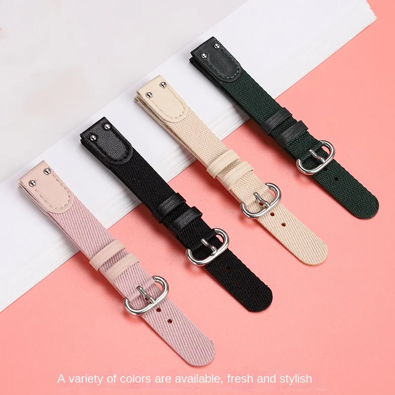 For Casio LTPV007 Nylon Strap LTP-V007 LTP1391 SHEEN Bracelet SHE-4540 SHE4053 she4540 Women's Watch Band 12mm 14mm Watch Belt