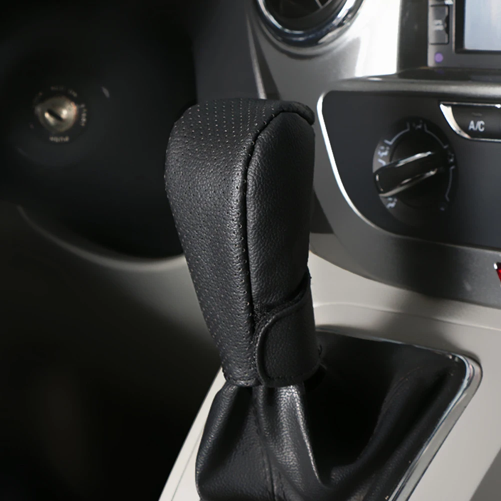 

Car Gear Lever Cover Stick Shift Boot Automatic Manual Interior Cover Black Sleeve Knob Accessories