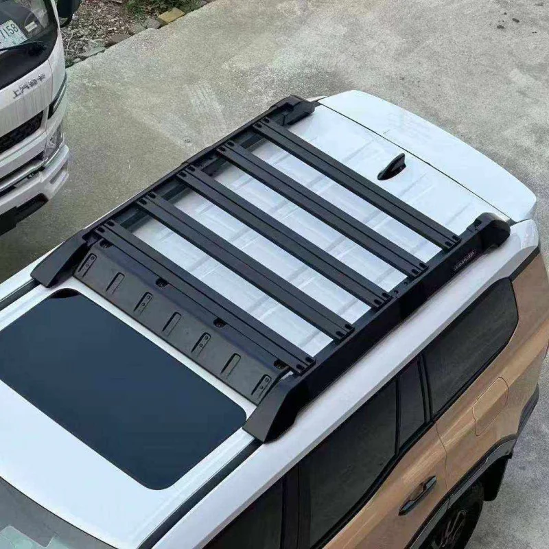 High Quality Modular Aluminum Alloy ABS Roof Mount Cargo Basket Platform Heavy Load Offroad Vehicle Exterior Mod Parts