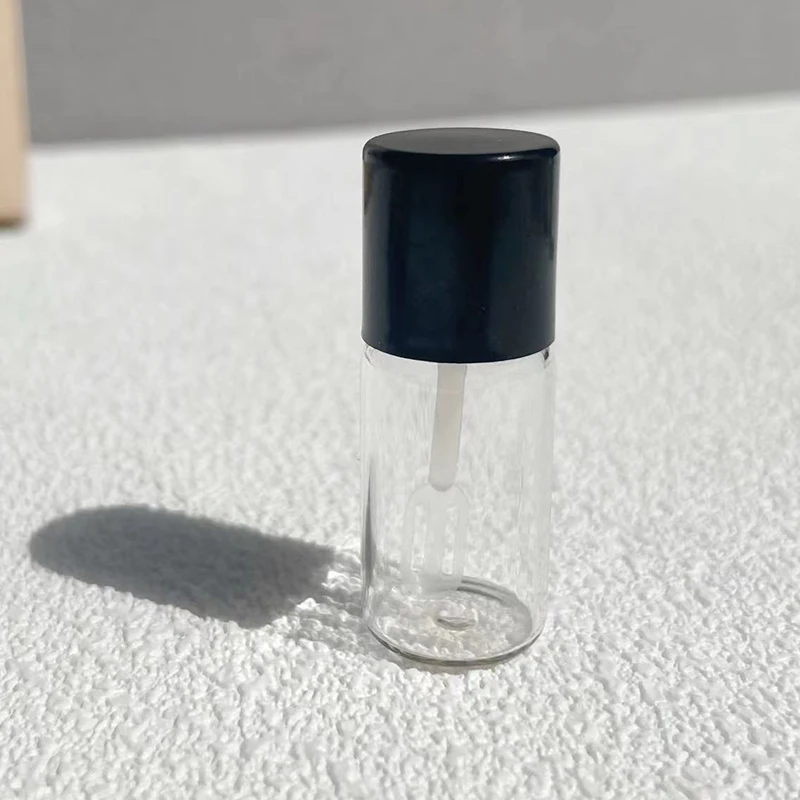 2/peças mini garrafa de vidro com espátula 3/4ml garrafas vazias recarregáveis para base líquida loção corretivo suprimentos de viagem