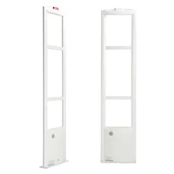 RF 8.2MHz security door for supermarket, White ABS material sound and light alarm Theft-Prevention for Clothing Store