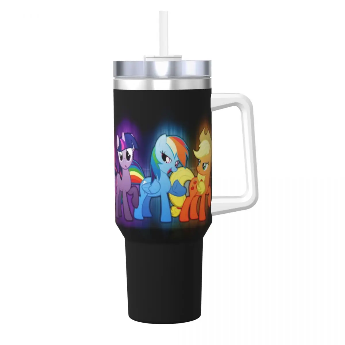 

My Little Pony Tumbler Hot Drinks Water Bottle Leakproof Stainless Steel Thermal Mug Custom Travel Mugs Cup