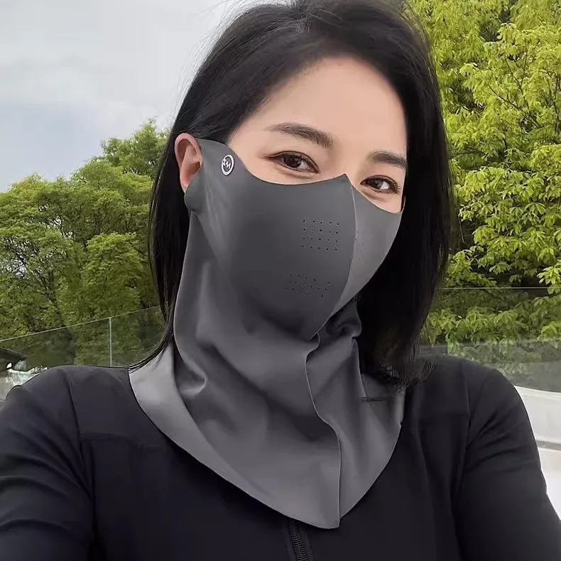 Eis Seide Gesichts maske Abdeckung Outdoor Wrap Abdeckung Frauen Sommer UV-Schutz Hals Schal Sport Radfahren Sonnenschutz Sonnenschutz staub dicht