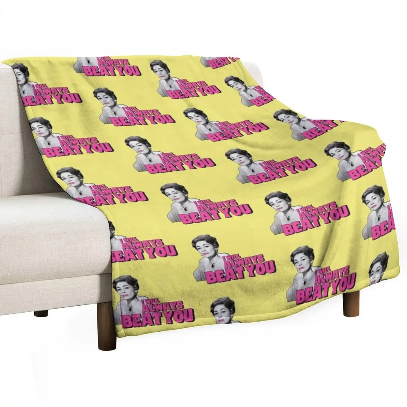 مومي عزيزي 'Faye Dunaway IS Joan Crawford.. فيلم إقتباس طباعة رمي بطانية أريكة عملاقة الفانيلا النسيج البطانيات #3