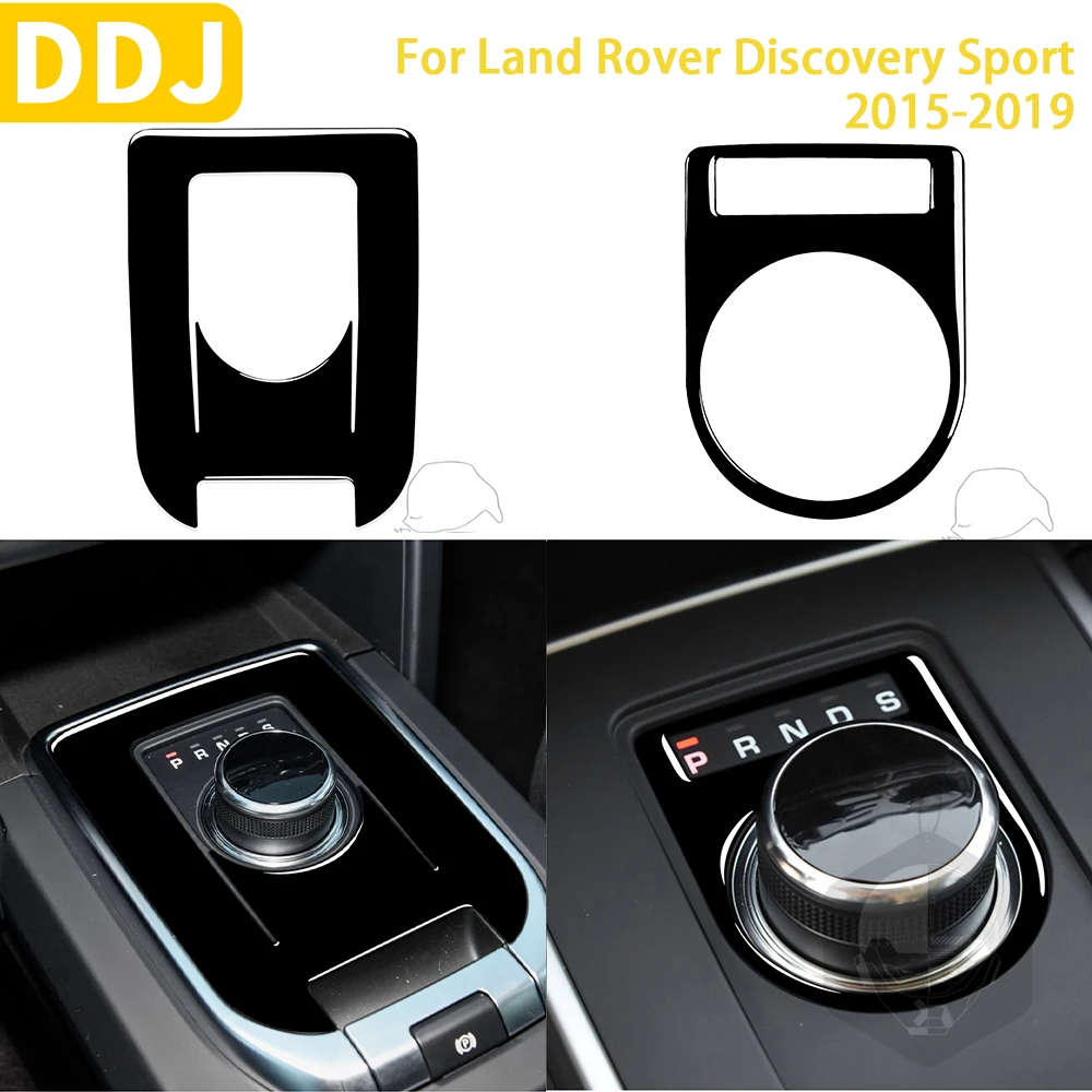 For Land Rover Discovery Sport 2015-2019 Accessories Piano Black Plastic Car Interior Gear Shifting Panel Trim Sticker LHD RHD