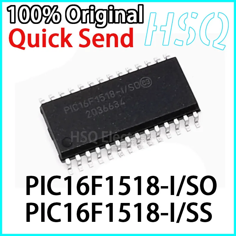 New Original PIC16F1518-I/SO SOIC-28 PIC16F1518-I/SS SSOP28 8-bit Microcontroller MCU Integrated IC Chip in Stock 1PCS