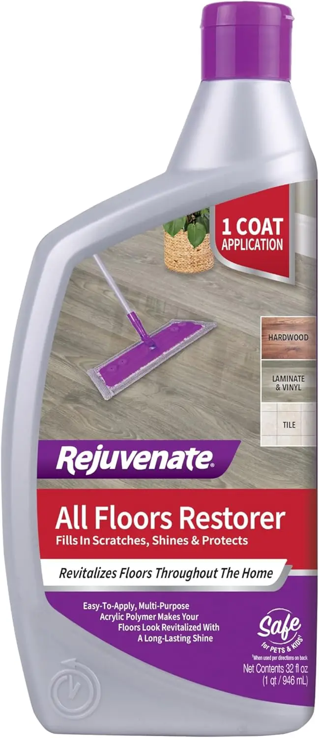 

Floor Restorer Fills Scratches, Shines & Protects All Types Including Hardwood, Laminate, Vinyl, Tile - 32 oz