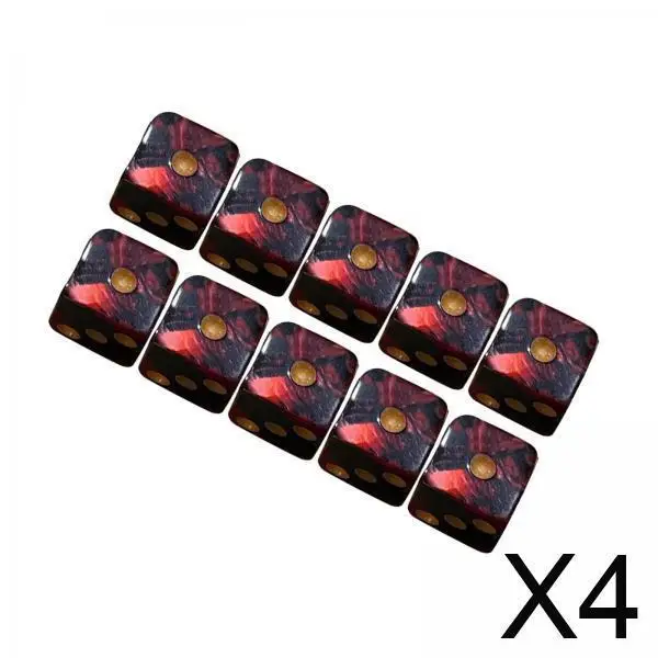 

Набор акриловых шестигранных кубиков 16 мм, красочные аксессуары для настольных игр по математике для настольных ролевых игр