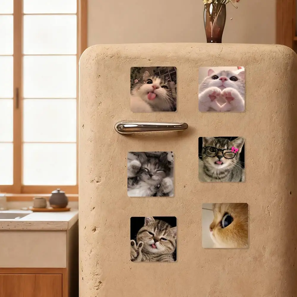 Cute Cat Refrigerator Magnet Creative Kitchen Home Decoration Soft Magnetic Decor Festival Gifts Multi Scene Use