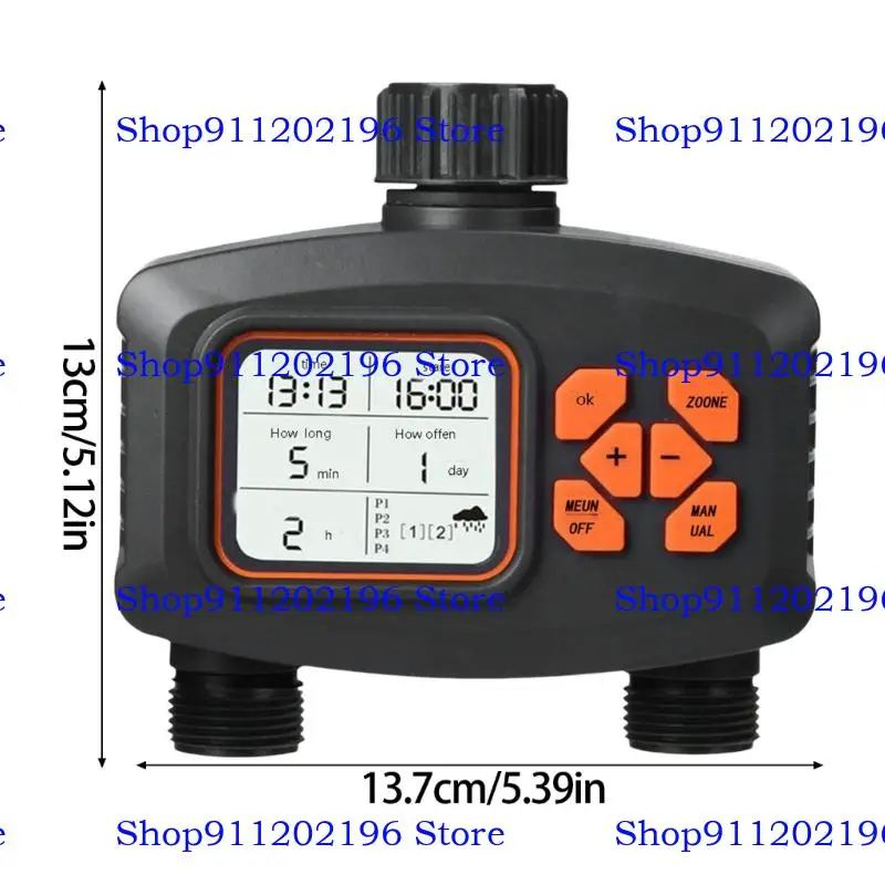 P82A Wassertimer 3/4 -Zoll -Ausgangsgarten Wassertimer Automatischer Bewässerung/LCD