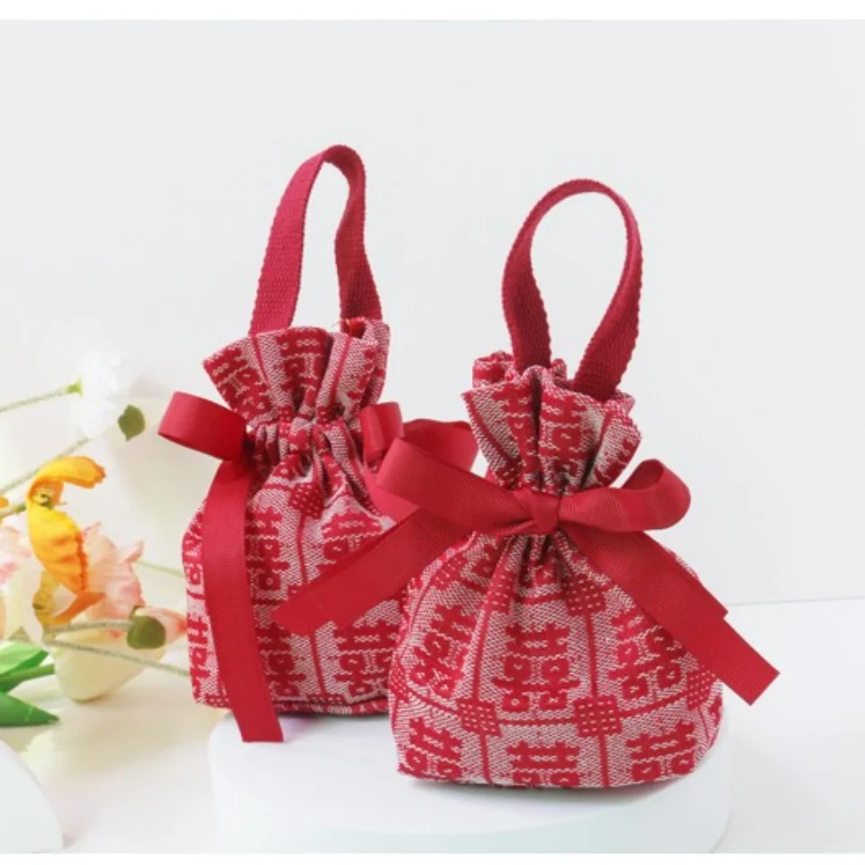 10/30/50 Hochzeit Süßigkeiten Box Zucker Tasche mit Griffen Party Gefälligkeiten Verpackung Liefert Großhandel Geschenk Taschen für Weihnachten Halloween ﻿ – Detail 3