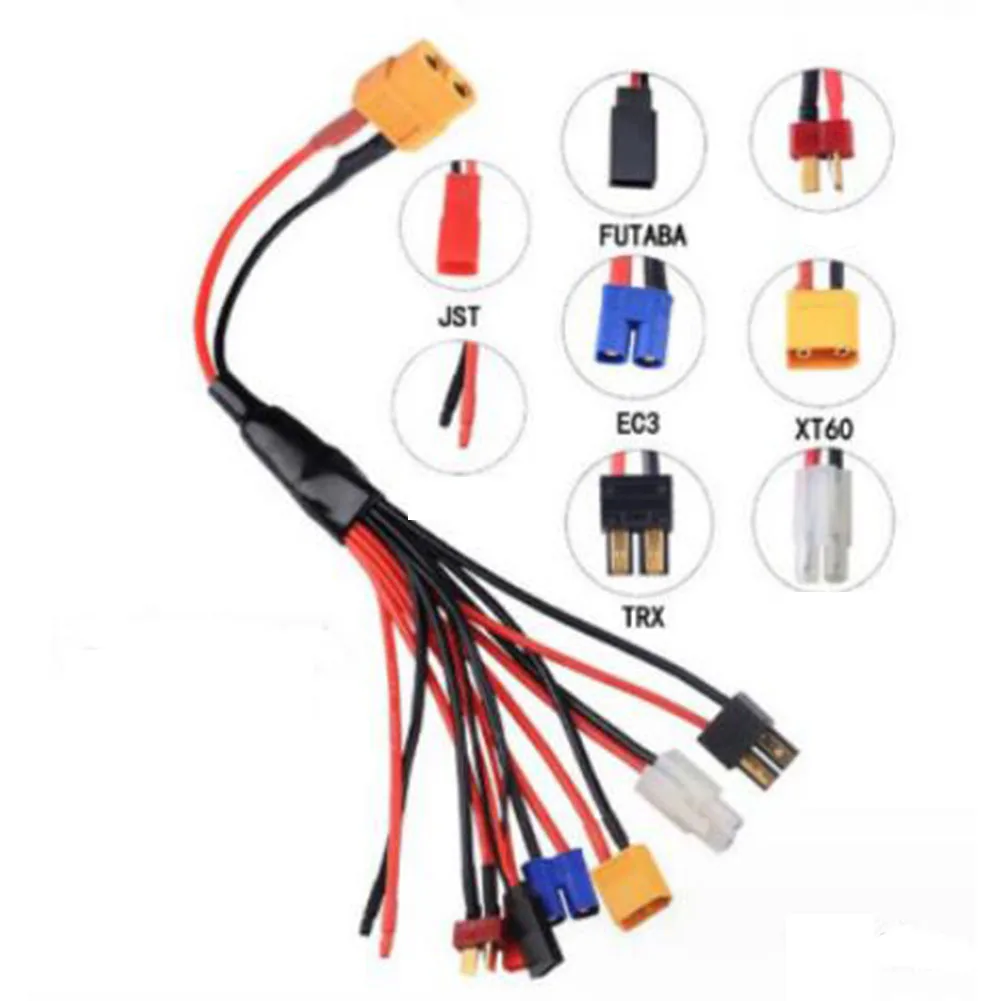 Charging Adapter For T-Plug For Tamiya For TRX For XT60 Multifunctional Charging Cable For Car Model Batteries