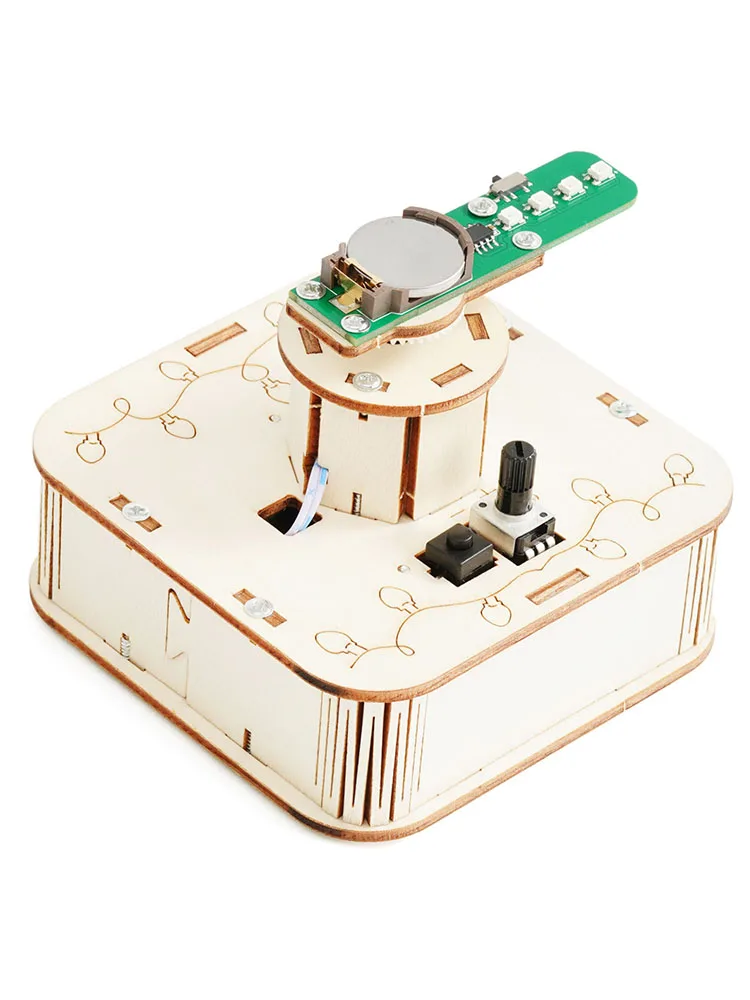 회전하는 컬러풀 라이트 어린이 과학 장난감 테이블 게임 STEM 기술 물리학 학습 키트 교육용 장난감