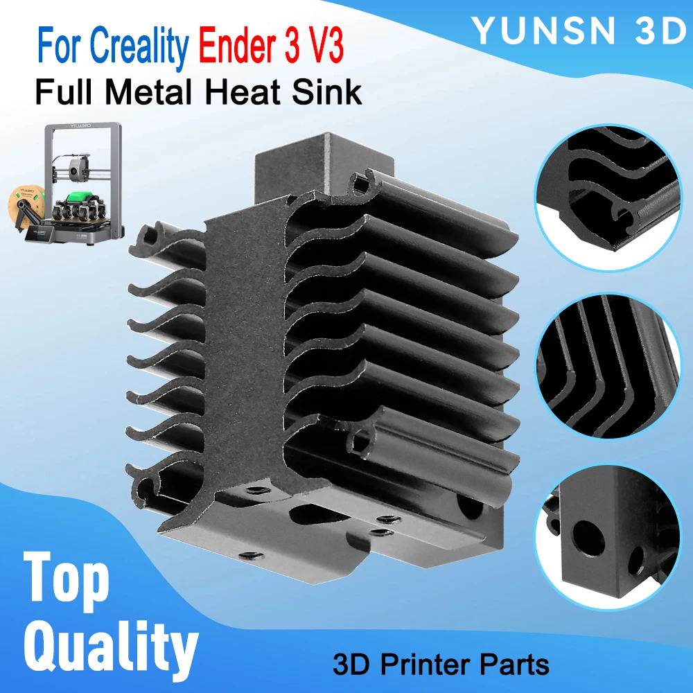

Радиатор для Creality Ender-3 V3, радиатор для Ender-3 V3, часть 3D-принтера, комплект Hotend, сменные аксессуары для радиатора
