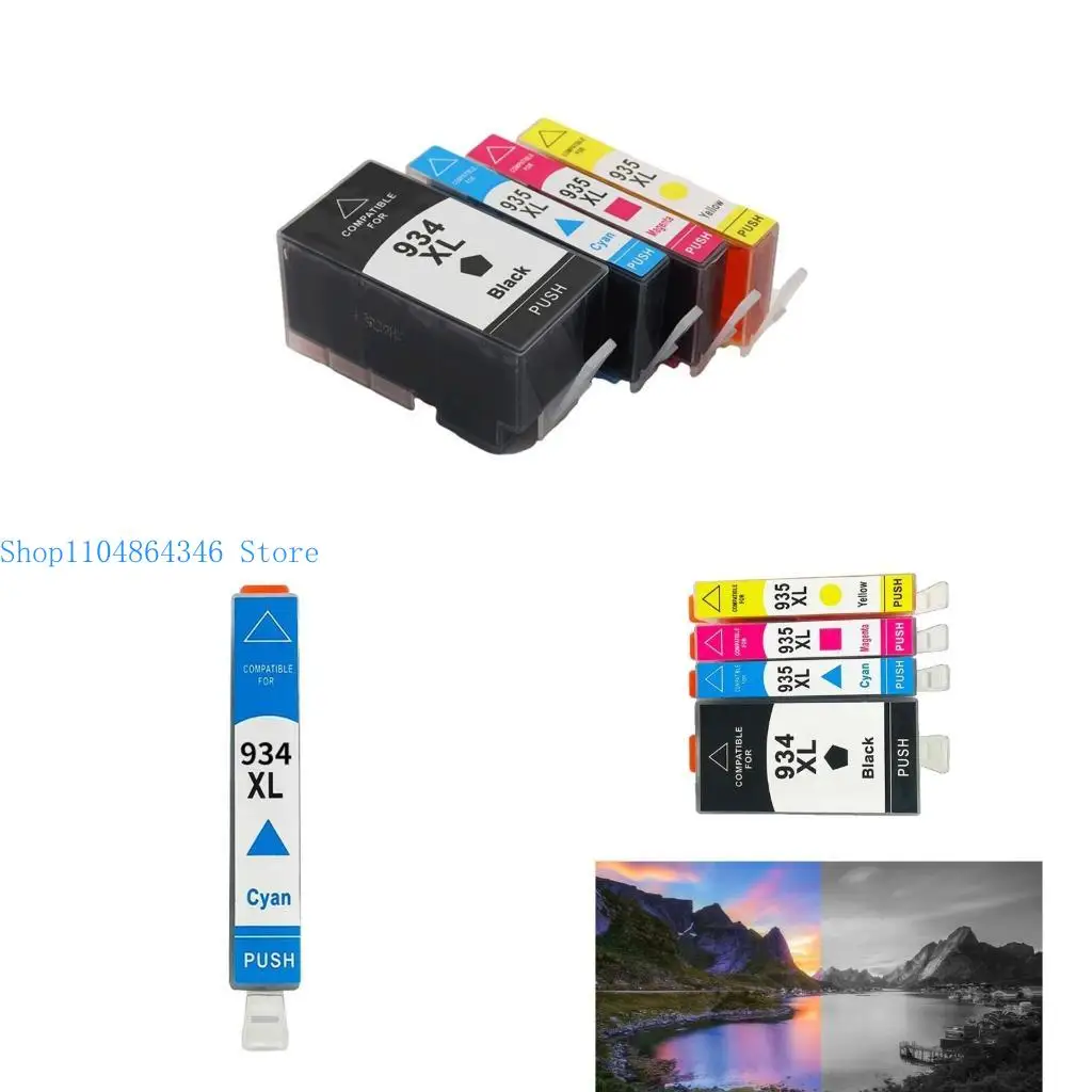 

5asd 934XL 935XL Cartridges Replacement for HP Officejet 6812 6830 6815 6835 6230 6820 Cartridge Printer