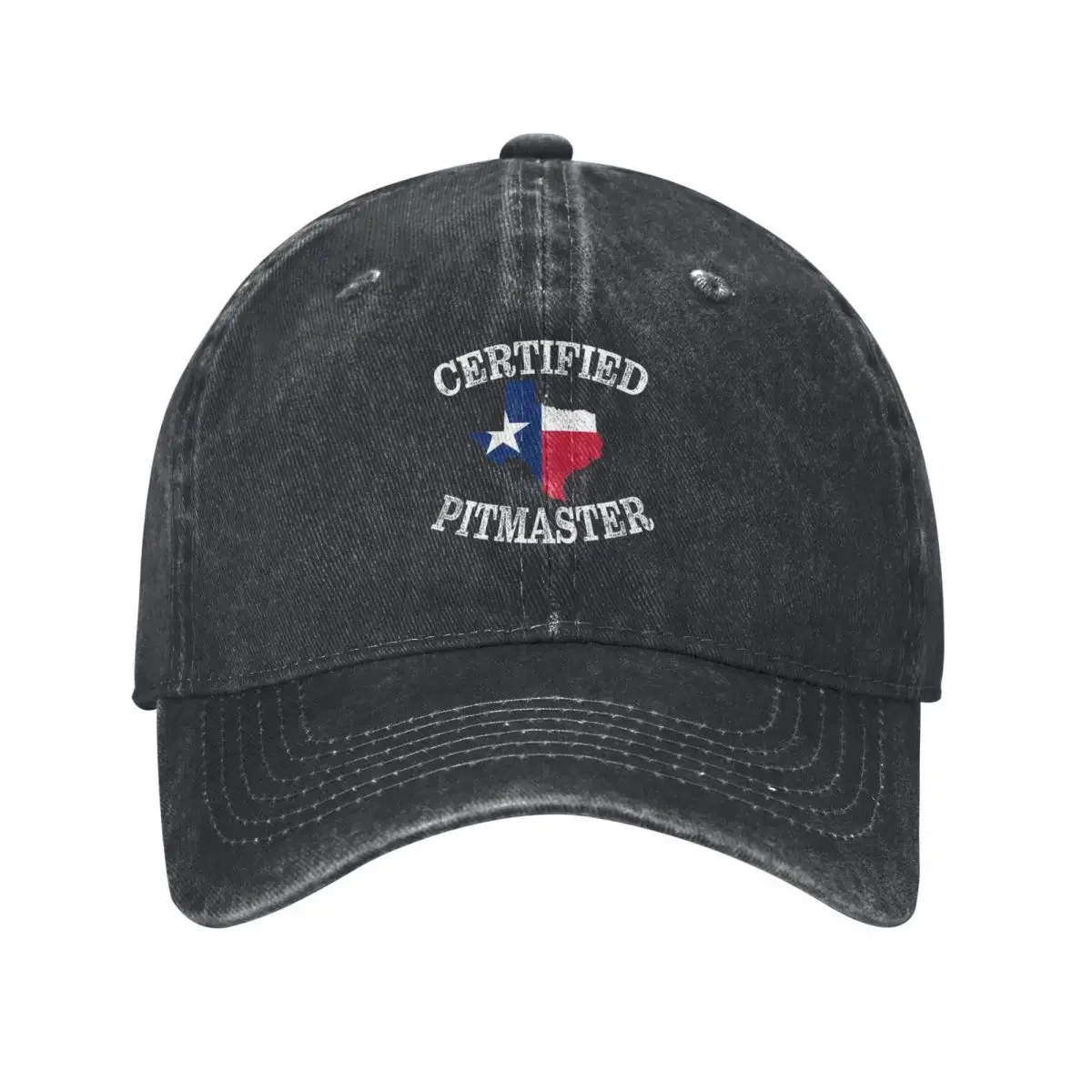 Smoked Meat Texas BBQ Certified Pitmaster Grilling Vintage USA Baseball Cap Ball Cap funny hat Mens Women's