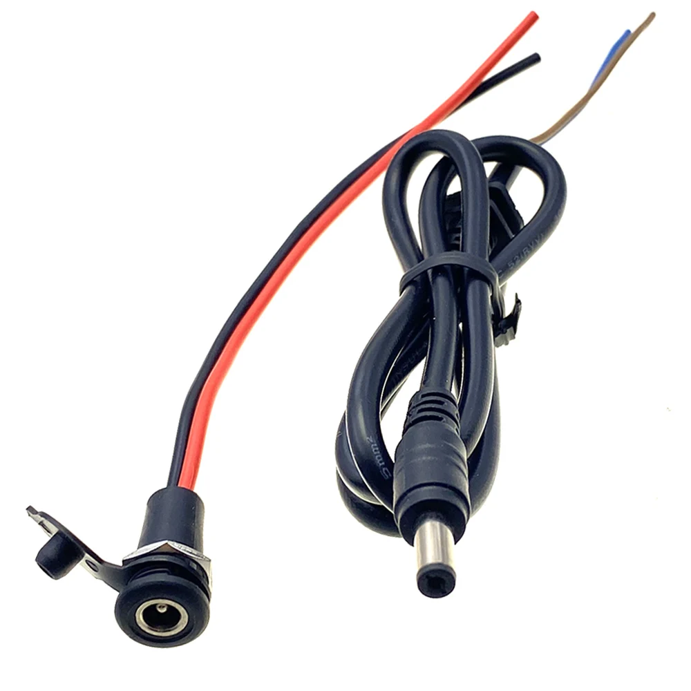 36v /48v charging head lithium battery charger round electric bicycle output line male and female base dc2.1/2.5 charger plug