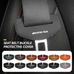 Car Seat Belt Plug Buckle Clip Protector Anti-Scratch Cover For AMG A B C E S G Class A180 CLK CLA GLE GLC W212 C200