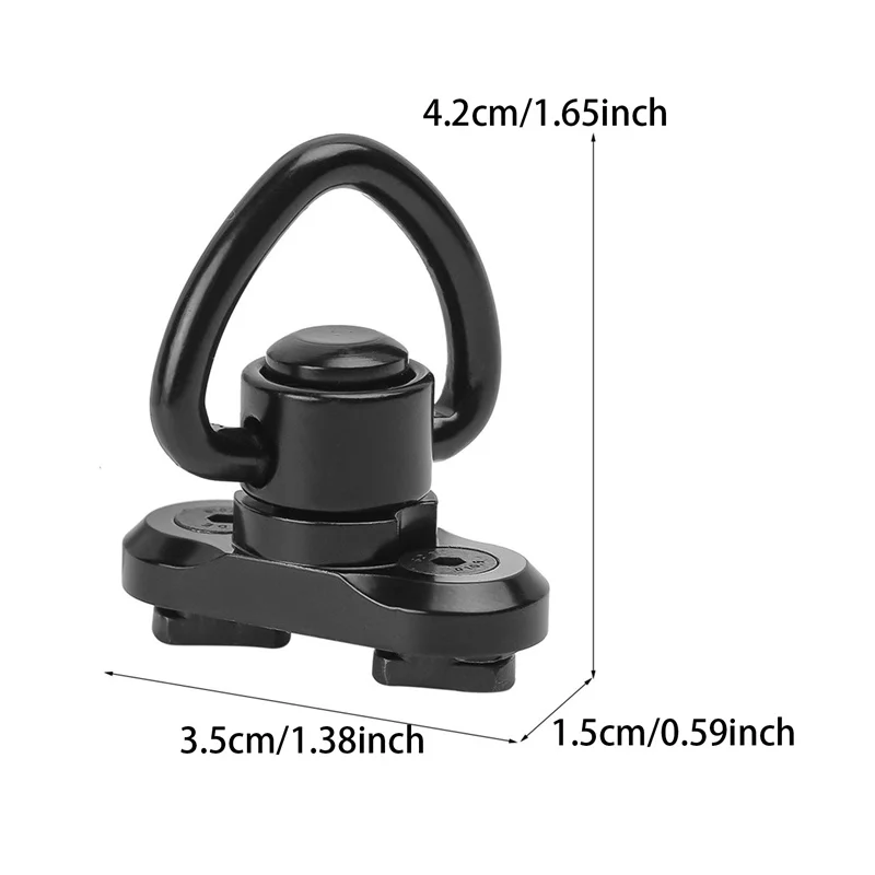 Rifle Sling Swivel Stud Mount Adapter For Mlok Rail Quick Release QD Sling Swivel Mount Adapter Hunting Gun Accessories 1.25inch