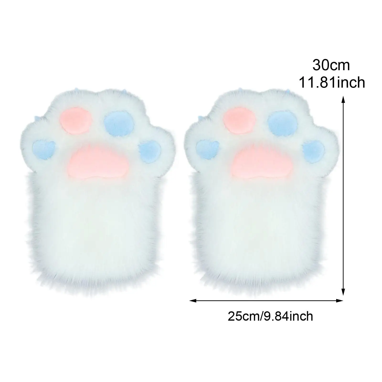 Luvas de patas de gato novidade fantasia fofa e confortável vestir luvas de garra de gatinho para