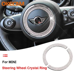 Car Steering Wheel Decoration Crystal Ring Sticker For Mini Cooper R55 R56 R57 R58 R59 R60 R61 Clubman Countryman Styling