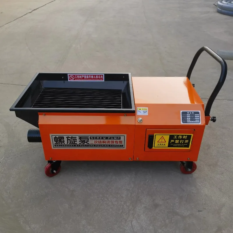 Construction Column Pouring Pump Ce Certified Secondary Structure Screw Pump For Building Construction Easy Operation Design