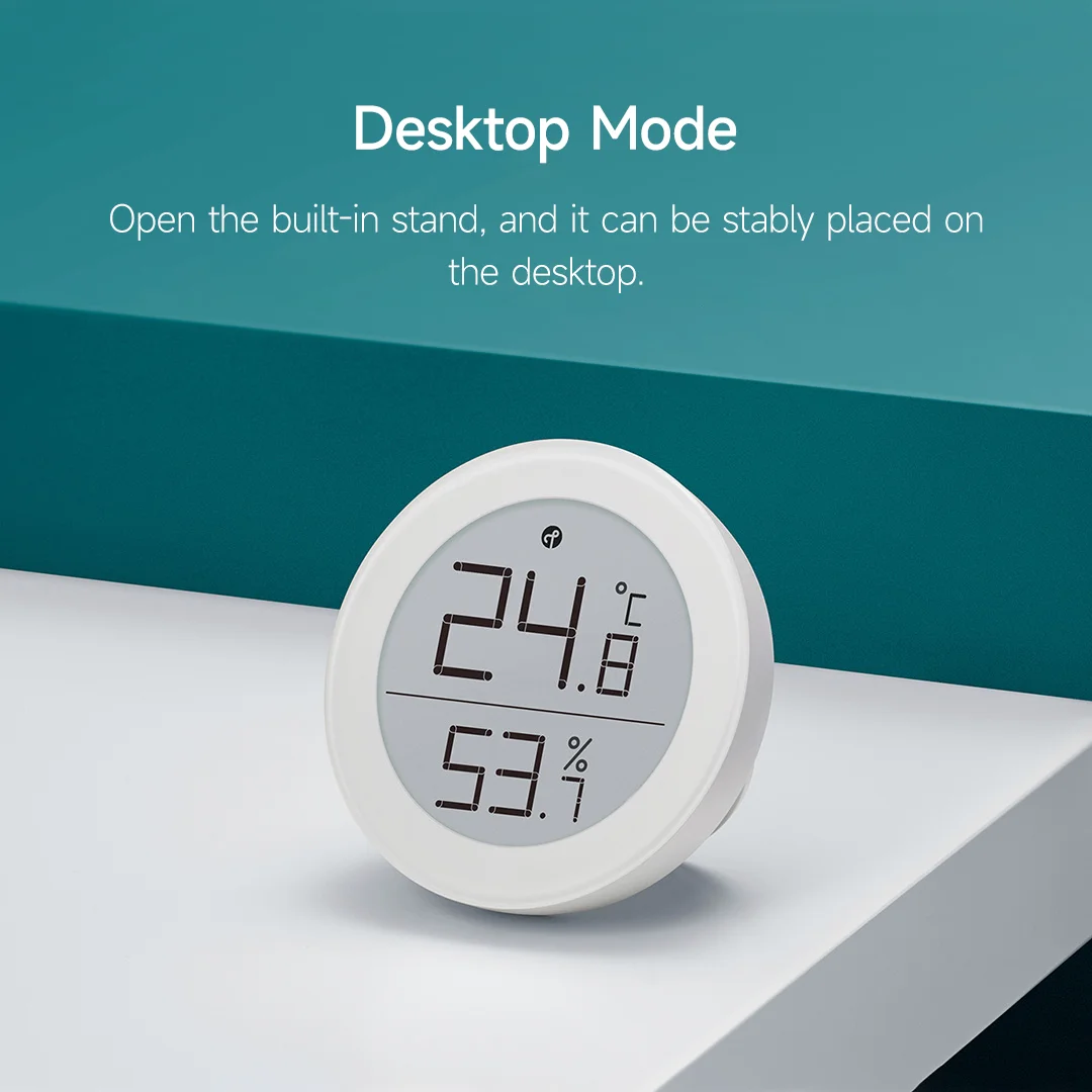 Qingping Innentemperatur- und Feuchtigkeitsmonitor T-Version Thread/BLE Hochpräzises E-Link INK Thermometer Kompatibel mit Apple HomeKit – Detail 10