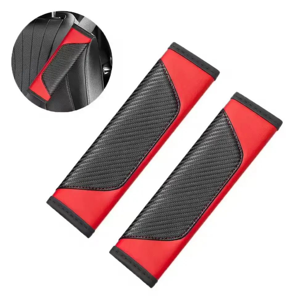2PC Car Seat Belt Cover Shoulder Protector Cushion Pad Accessories For Nissan Qashqai Nismo Juke J10 J11 X-Trail T32 T31 Kicks view 4