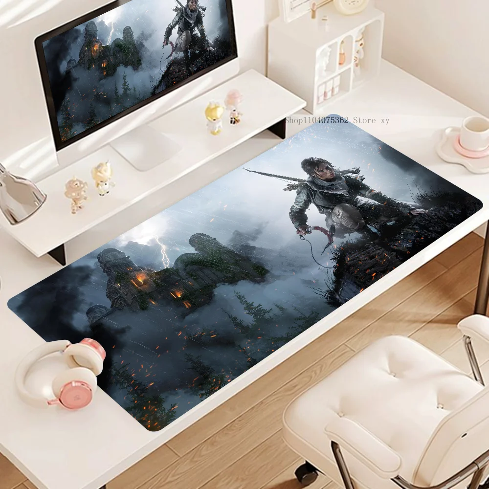 1pc T-Tomb Raider Non-slip Mouse Pad Suitable For Office Computers Laptops E-sports Game Desk Mats XXL Keyboard