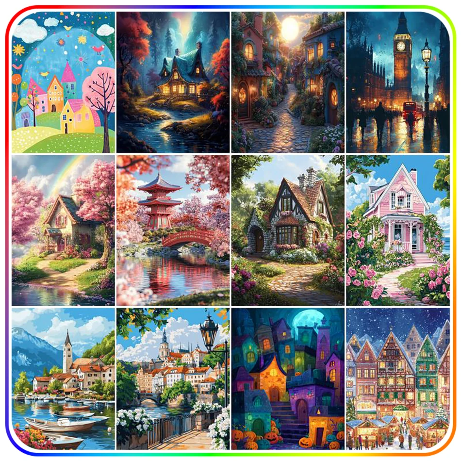 

SDOYUNO Diamond Painting Set Diamond Mosaic Embroidery Diamond Art Kit 5D Diamond Pictures Drawing With Diamonds Gifts Stitch