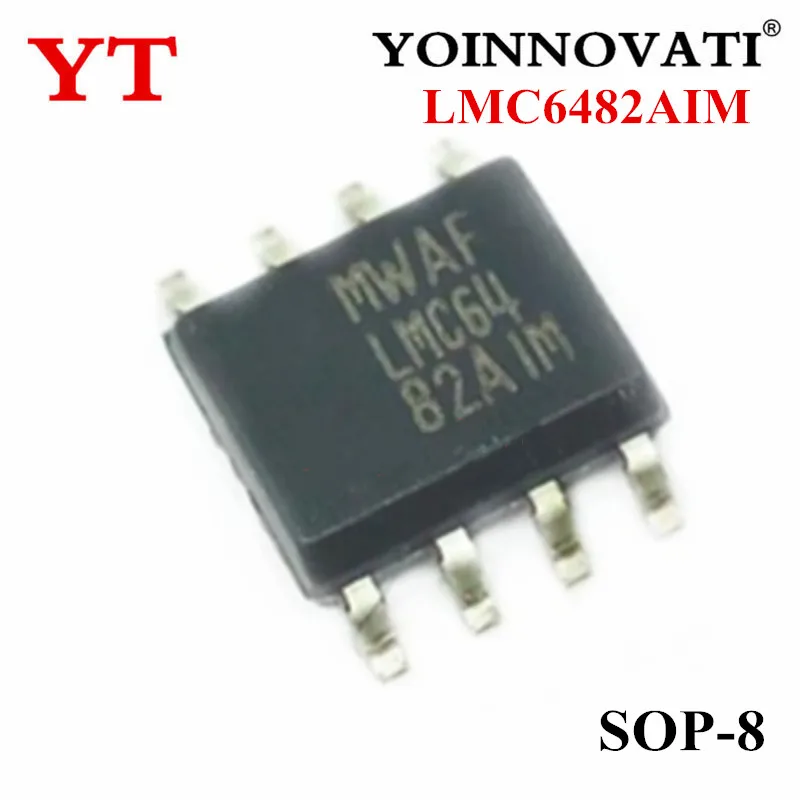 

100pcs/lo LMC6482AIM LMC6482 6482 SOP8 IC Best quality