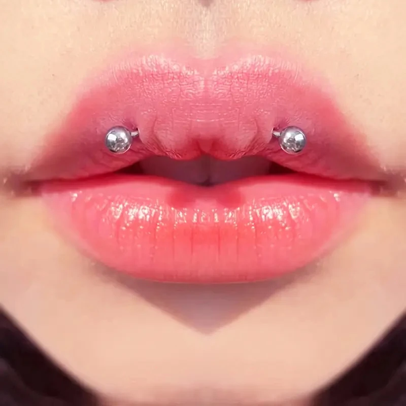 3Pcs/Set Hip Hop Punk Style Stainless Steel Transversal Tongue Piercing Jewelry Curved Barbells Tongue Lip Rings For Women Men