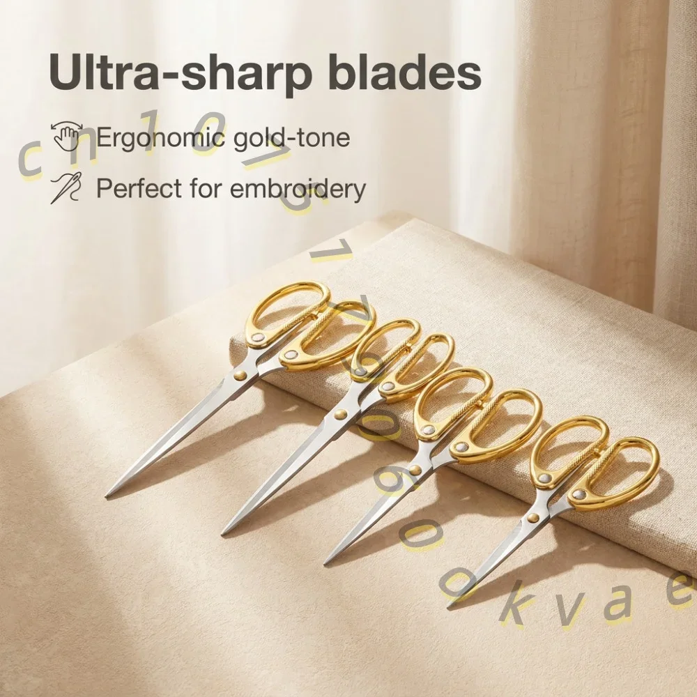 Stainless Steel Embroidery Scissors Vintage Sewing Shears Precision Craft Cutting Tool for Needlework Cross Stitch DIY Art