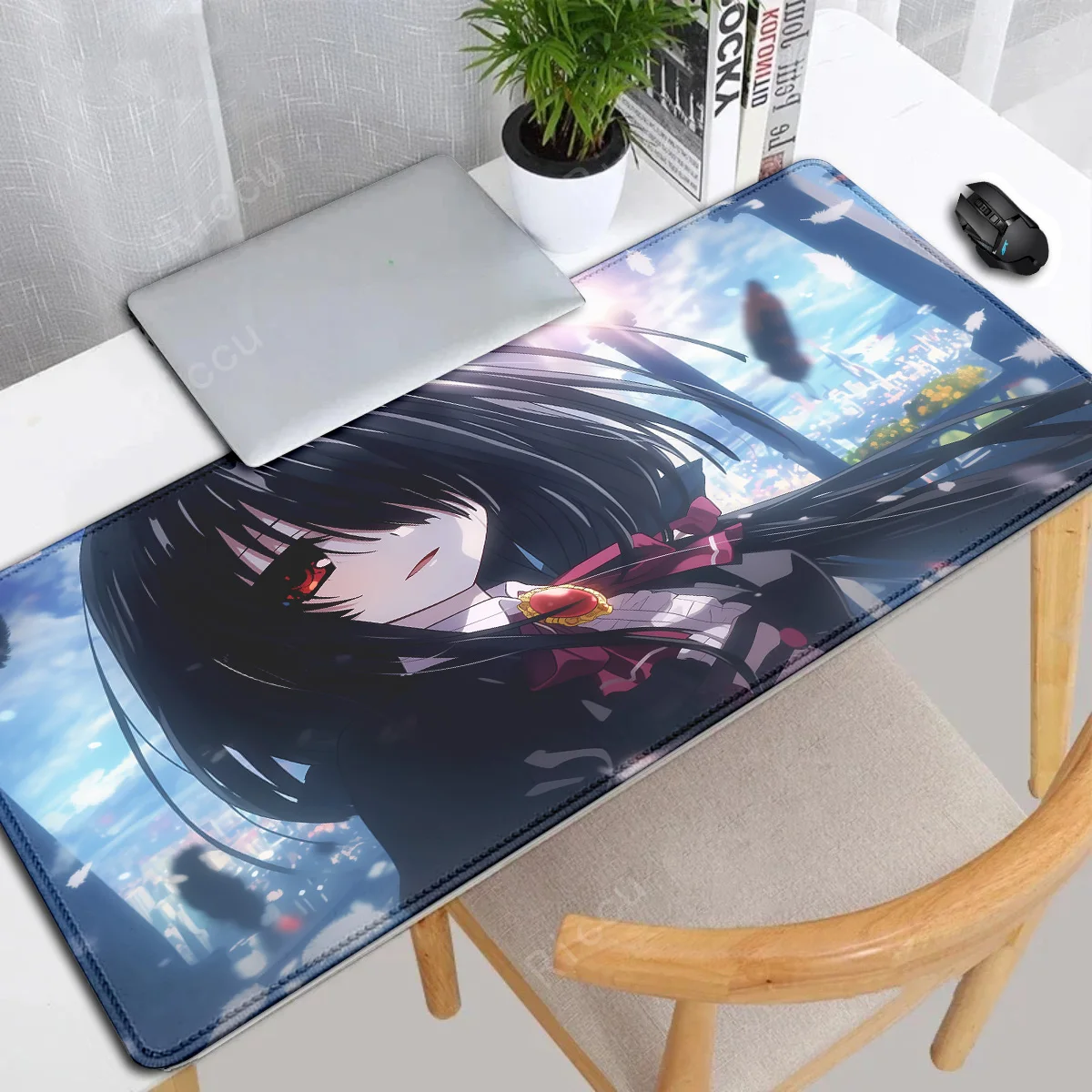 

‌Date A Live Tokisaki Kurumi mousepad Rubber XXL Cartoon Anime Gaming mouse pad Keyboard Mats Desk Mat Accessories for PC Carpet