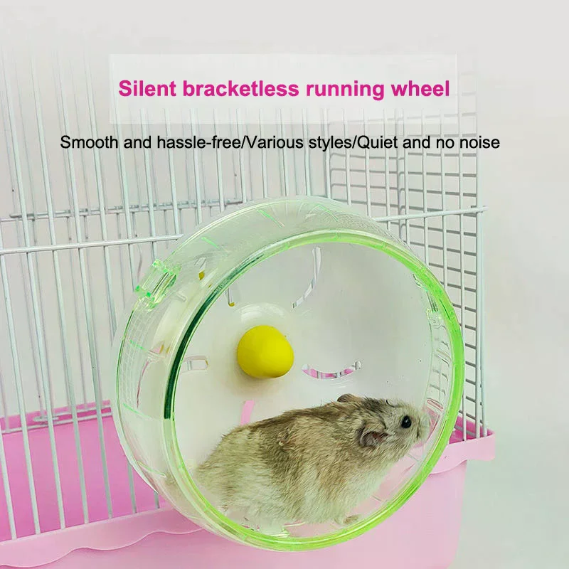 

1Pc Hamster Running Disc Toy Silent Small Pet Waterproof Cage Rotating Jogging Wheel For Golden Bear Guinea Pig Pet