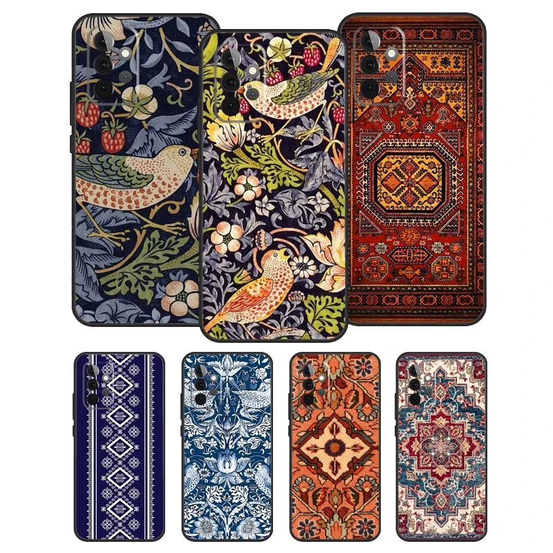 

Чехол с персидским ковром и цветочным узором для Samsung Galaxy A51 A71 A52 A72 A12 A22 A32 A42 A50 A70 A21S A52S, чехол для телефона