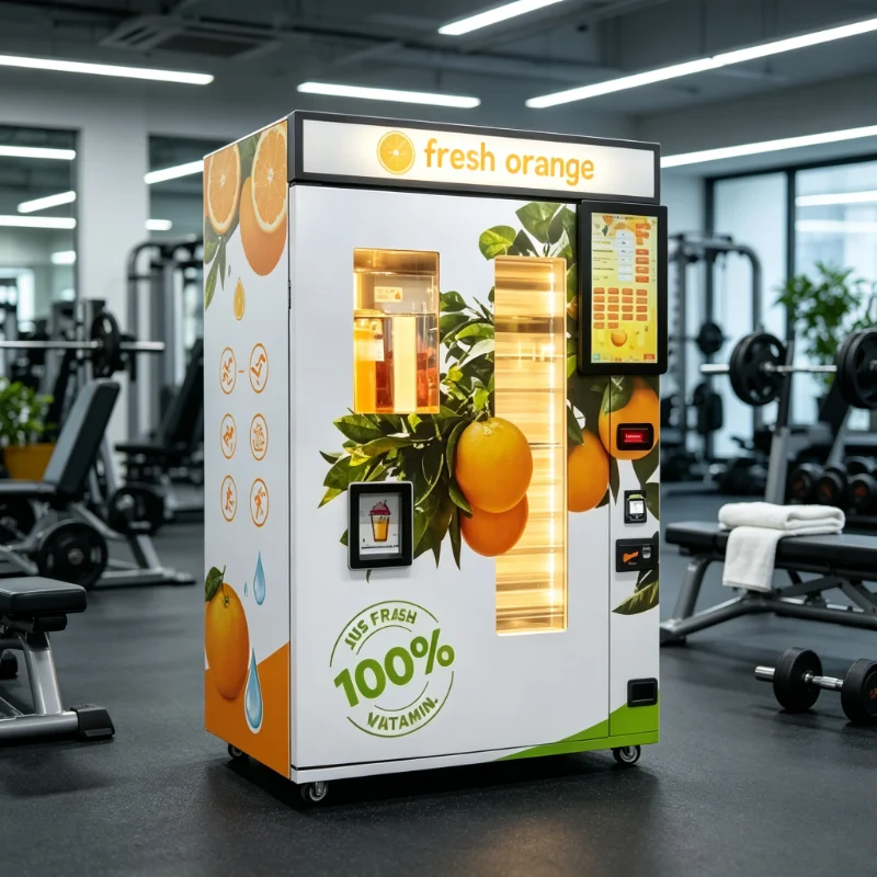 Vending Machine Qr Code - Distributeur automatique de jus d'orange fraîchement