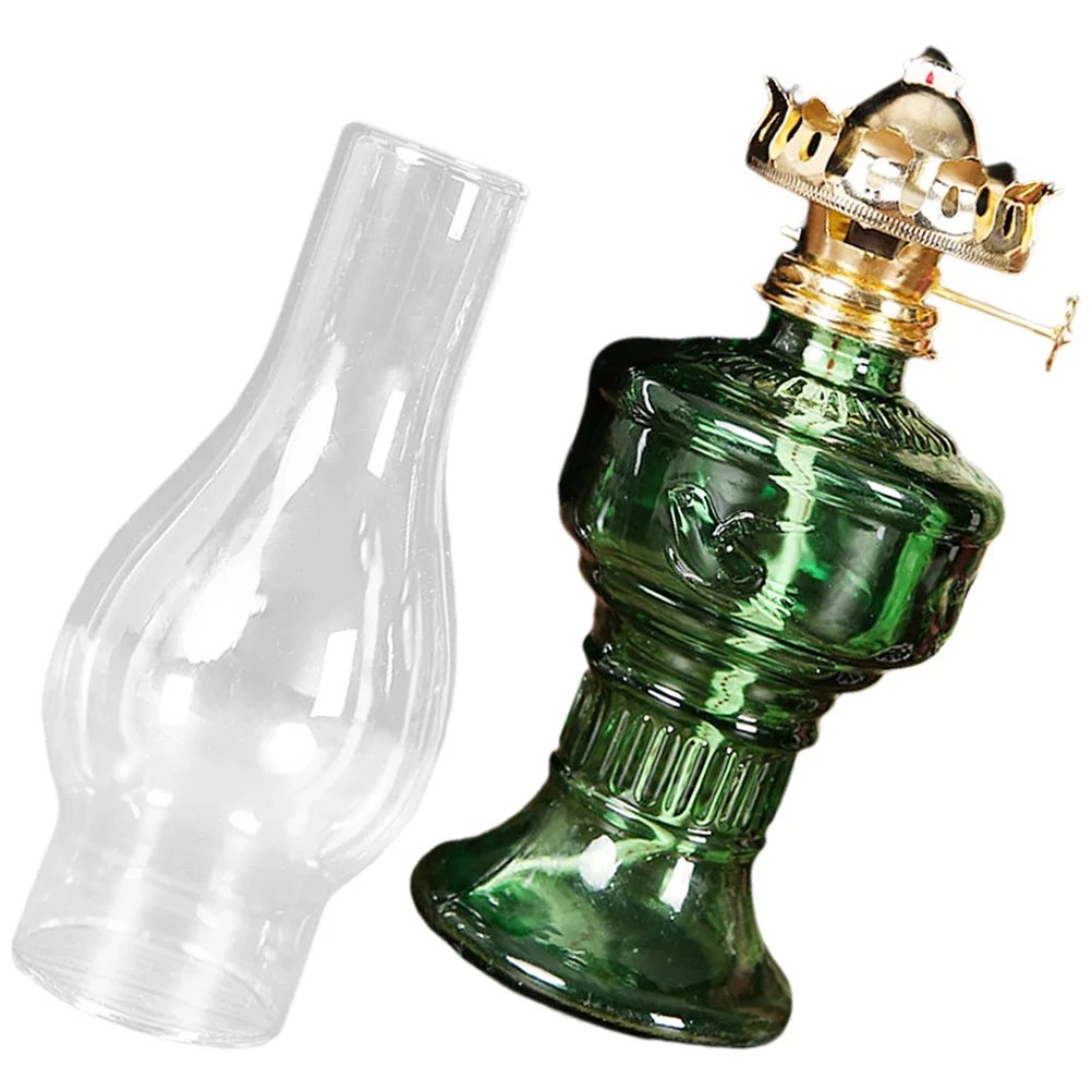 

Vintage Lamp Rustic Glass Oil Lantern Decorative Household Lighting Oil Lamp for Emergency Rustic Lamps