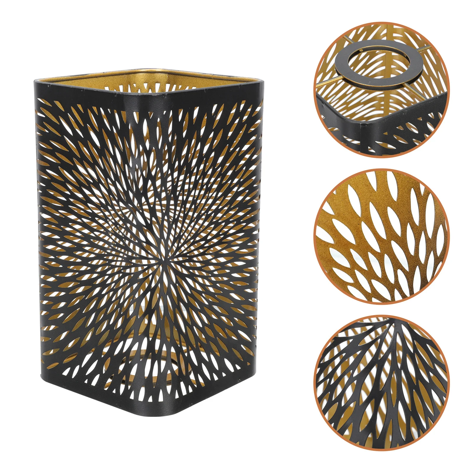 

Iron Hollow Carved Lampshade Lamp Cover Suitable for Bedroom Living Room Tabletop Lamp Shade Decor Iron Lampshade