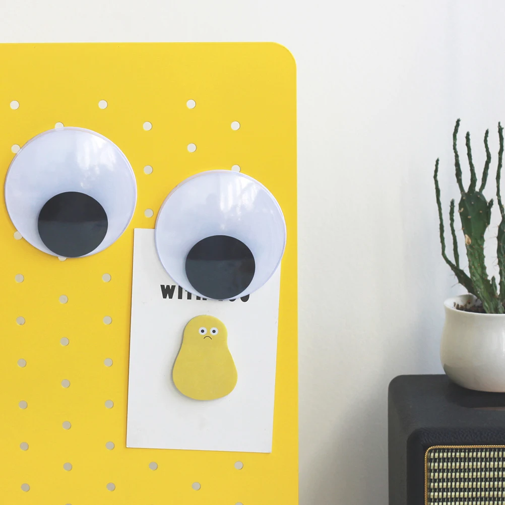 

3 Pairs Giant Eye Sticker Adhesive Accessories Diy Wiggle Decorative Safety Eyes For Home Appliance Refrigerator Furniture