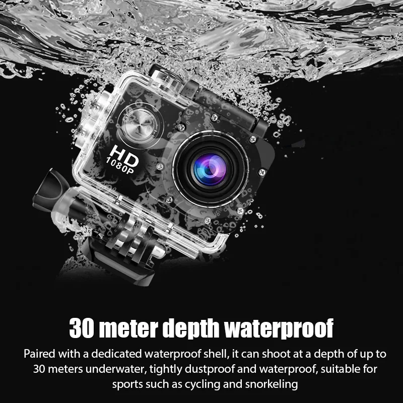 Action Camera Ultra HD 30FDS WiFi 2.0 Underwater Waterproof Cam Helmet Video Recording Camera Sports Cameras Outdoor Mini Cam DV