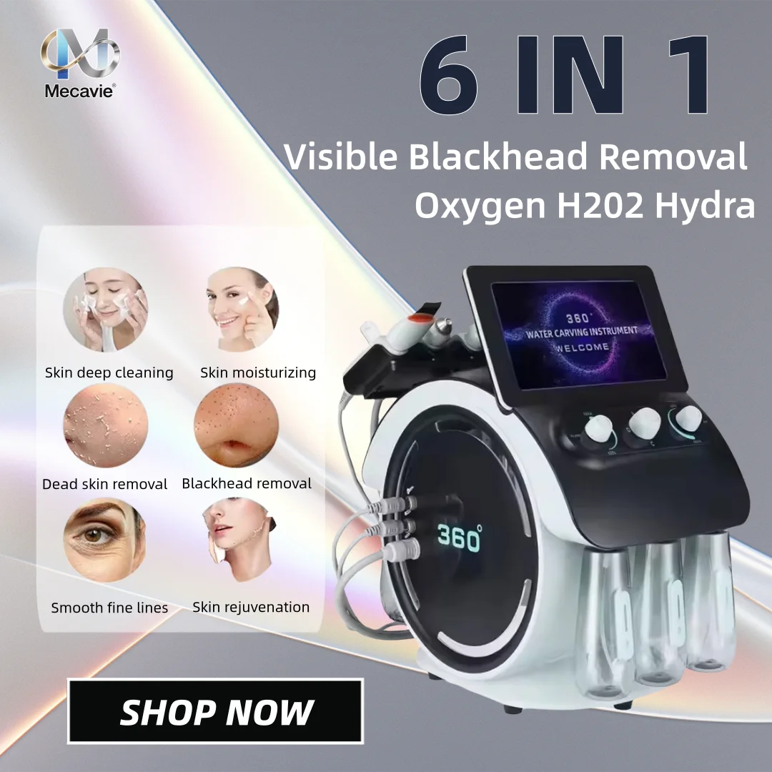 2025 Neue Facelift Diamant Hydradermabrasion 360 sichtbare Mitesser Akne Entfernung Saug Tiefenreinigung H2O2 Hydro Diamant Microdermab