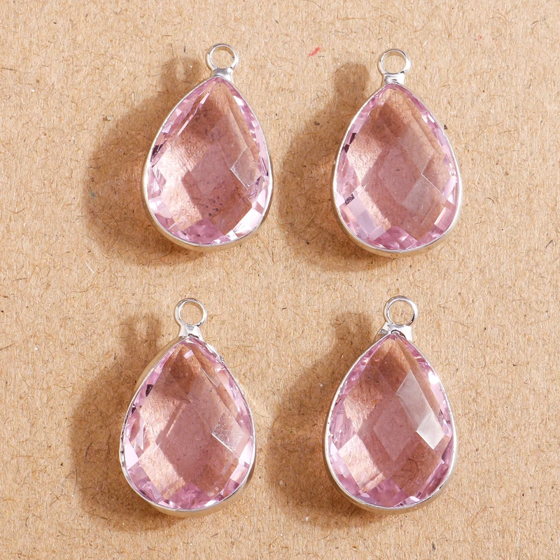 10pcs 22*14mm Amazing Water Drop Crystal Charms Pendants for Jewelry Making Earrings Necklace Bracelet DIY Accessories Supplies