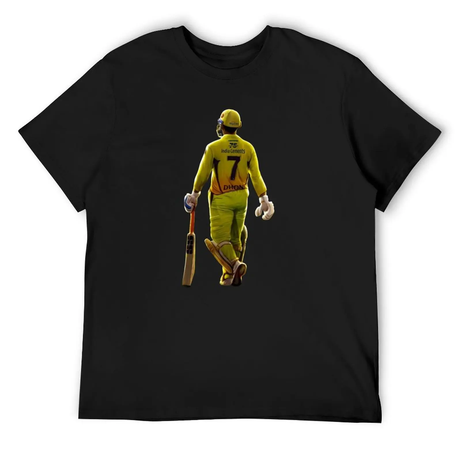 

Ms Dhoni Chennai Super Kings - IPL 2023 T-Shirt luxury designer funny gifts cotton man t-shirts plus size men clothing