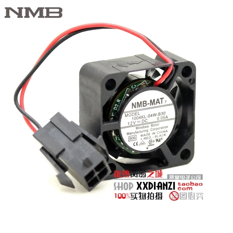 

For NMB 1004KL-04W-B30 12V 0.05A 2.5cm 2510 two-wire quiet fan