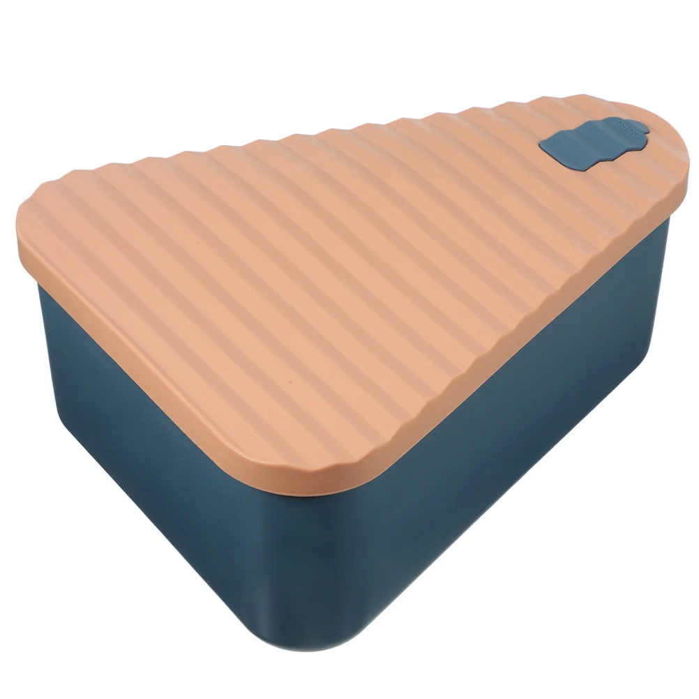 

Silicone Storage Box for Pizza Slice Carrier Blue Reusable Container Carrying Case Dessert Pie Packing Kitchen Barware