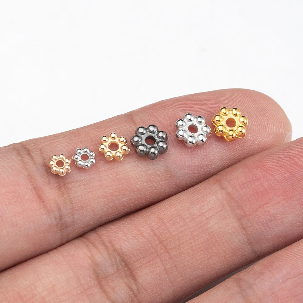 حوالي 200 قطعة CCB البلاستيك ندفة الثلج خرزة مباعدة زهرة مبعثر حبة قبعة ل سوار ذاتي الصنع إبرة الموضوع صنع المجوهرات الملحقات #6