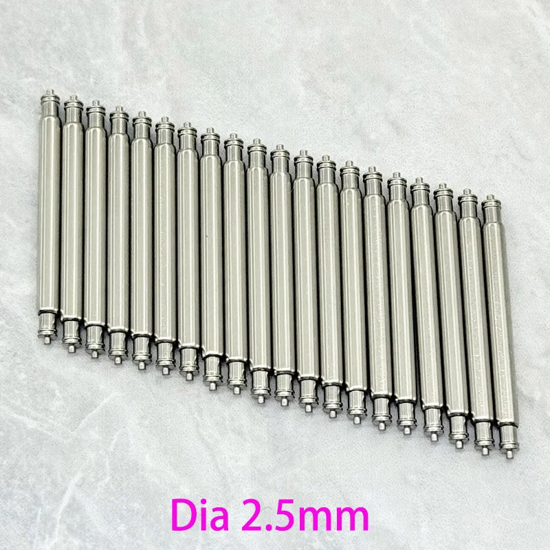SKX007 Strap Spring Bars Dia 2.0mm 2.5mm Fits SKX007 SKX009 Turtle Watch Case Watch Bracelet 26mm 24mm 22mm 20mm Band Link Pins