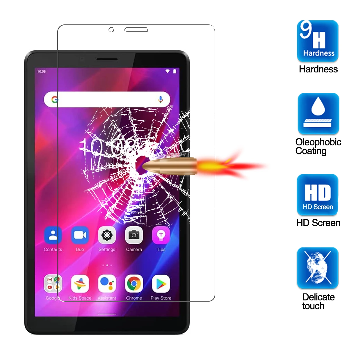 

Tempered Glass For Lenovo Tab M8 4th Gen TB-300fu 8506 TB-8505F TB-8705 Screen Film For Tab M7 TB-7305F 7.0 inch Glass Film